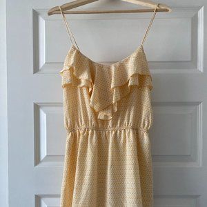 Charlotte Russe Yellow Print Sundress